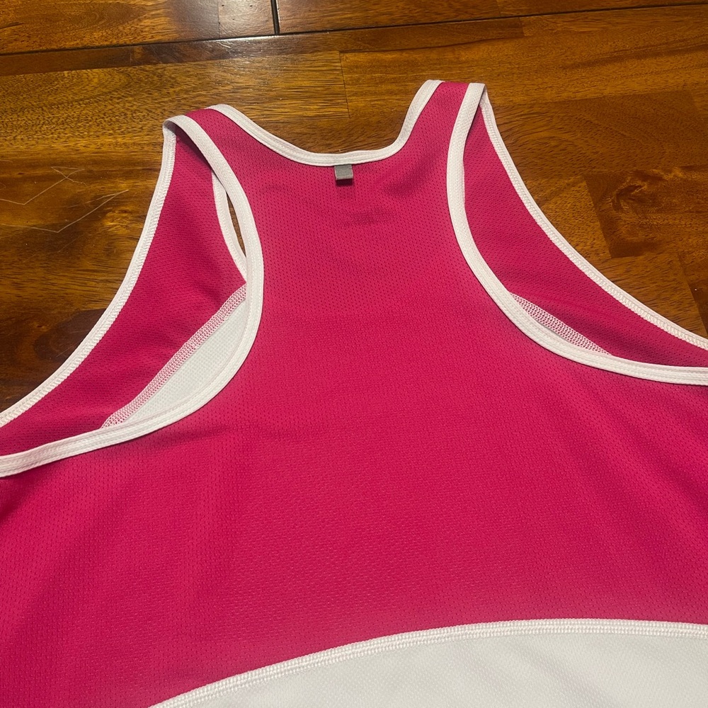 Nike Dri-Fit Racerback Tank – Pink & White | L - Picture 7 of 8